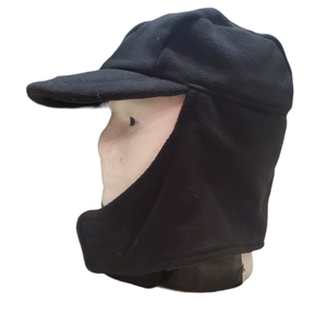 Unisex Winter Wrap Around Black Fleece Cap Hat Neck Ear Cold‎ Protection
